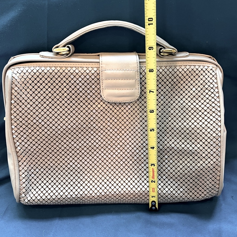 Vintage Whiting and Davis chain metal clutch and purse combo - Picture 16 of 17